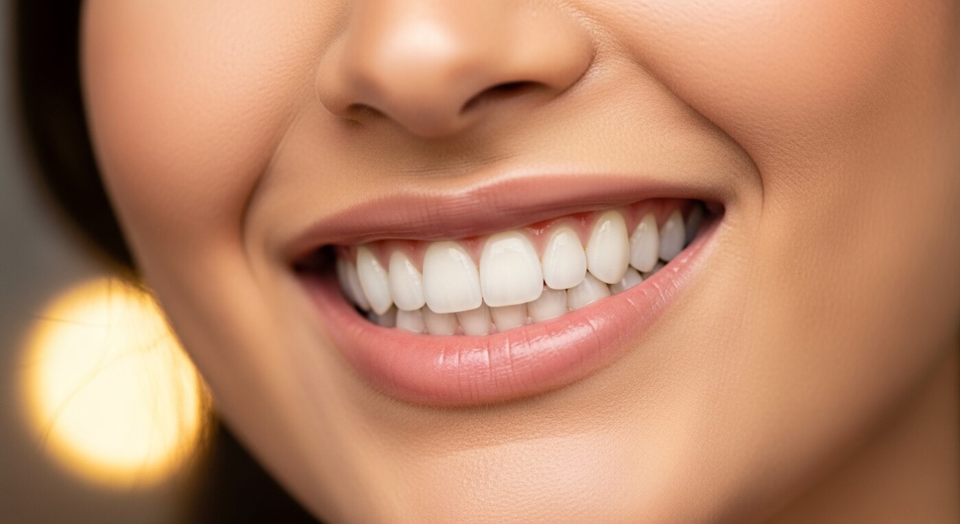 clear smile of a women